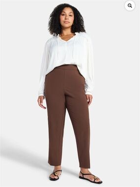 Just My Size Women’s Chocolate Tummy Control Dress Pants Size 2X NWT